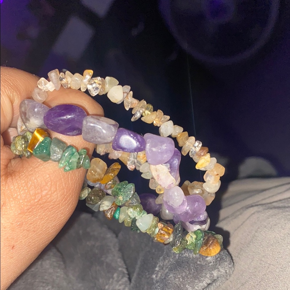 Multicolor Gemstone Bracelet Set